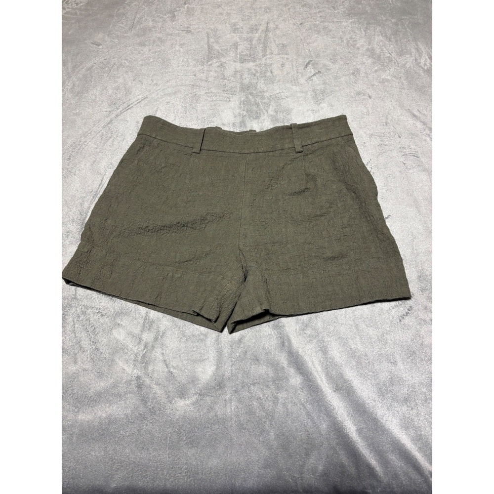 Diane Von Furstenberg Womens Size 8 Gillian Green Textured Shorts